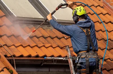Démoussage et hydrofuge de toiture à Rauzan
